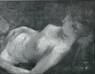 Reclining Female Nude by Lovis Corinth